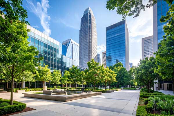 Corporate Gateway office complex development in Charlotte, North Carolina